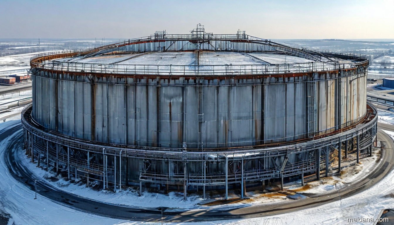 Антидроновая защита резервуара РВС-50000 Кургане — ЗОК ЗАСЛОН по СП 542