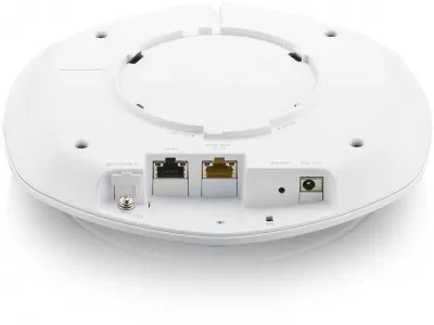 Точка доступа Zyxel NebulaFlex NWA1123-AC HD (NWA1123-ACHD-EU0101F) вид снизу порты CONSOLE LAN Ethernet питание