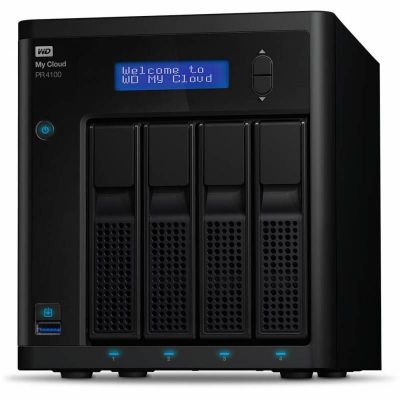 Сетевое хранилище NAS WD Original 24Tb WDBKWB0240KBK-EEUE MY CLOUD PR4100 4xDisk 4-bay 